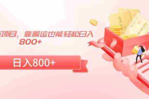 （9039期）24年最新项目，靠搬运也能轻松日入800+