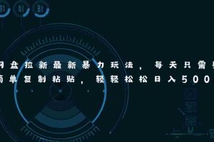 （11245期）网盘拉新最新暴力玩法，每天简单只需要复制粘贴，轻轻松松日入500+