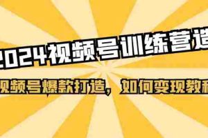 (11135期)2024视频号训练营,视频号爆款打造,如何变现教程(20节课)