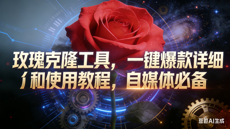 (16828期)玫瑰克隆工具,鲁大魔ai,自媒体必备神器,一键爆款,详细介绍,和使用教程