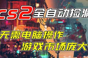 （17160期）开年王炸CSGO挂机项目，单日捡漏1000+，无需电脑操作，无需进入游戏，支持任何验证