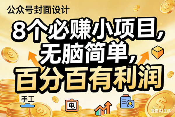 （17224期）10个必赚小项目，无脑简单，百分百有利润，副业首选，日入200+